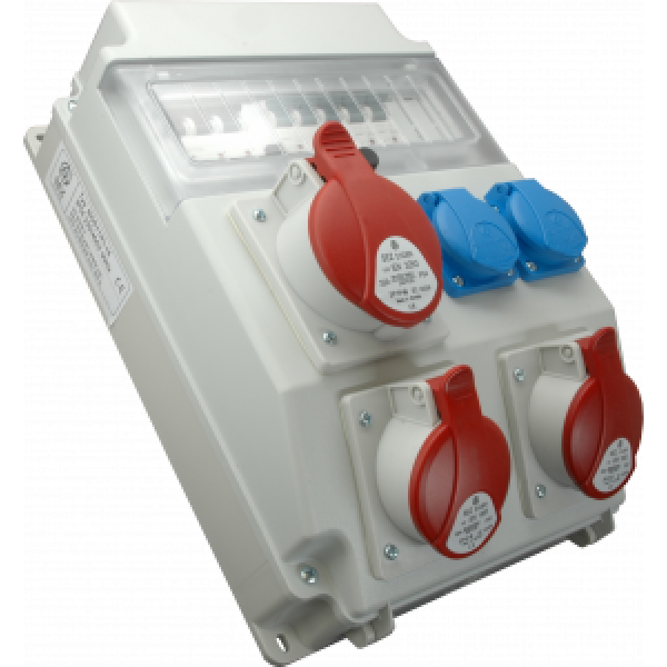 2 ΠΡΙΖΕΣ 5X16A (400V) + 1 ΠΡΙΖA 5X32A (400V) + 2 ΠΡΙΖΕΣ ΣΟΥΚΟ 16Α (230V)