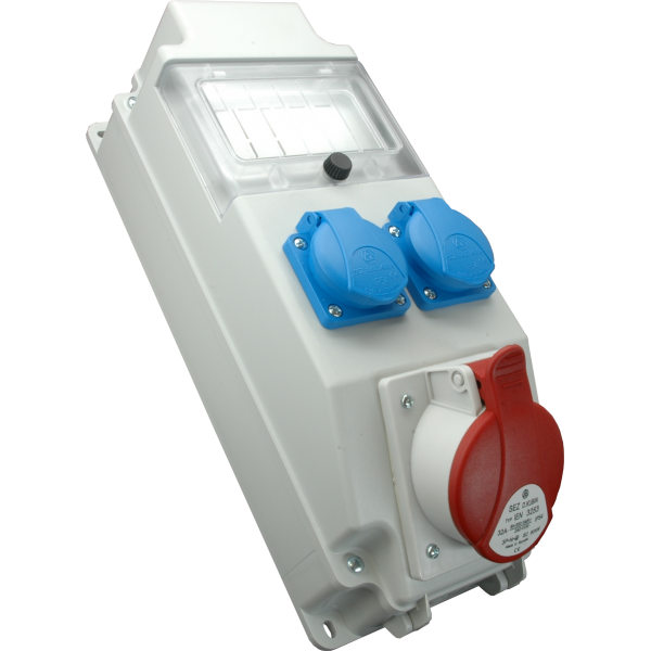 1 ΠΡΙΖΑ 5X16A (400V) + 2 ΠΡΙΖΕΣ ΣΟΥΚΟ 16Α (230V)